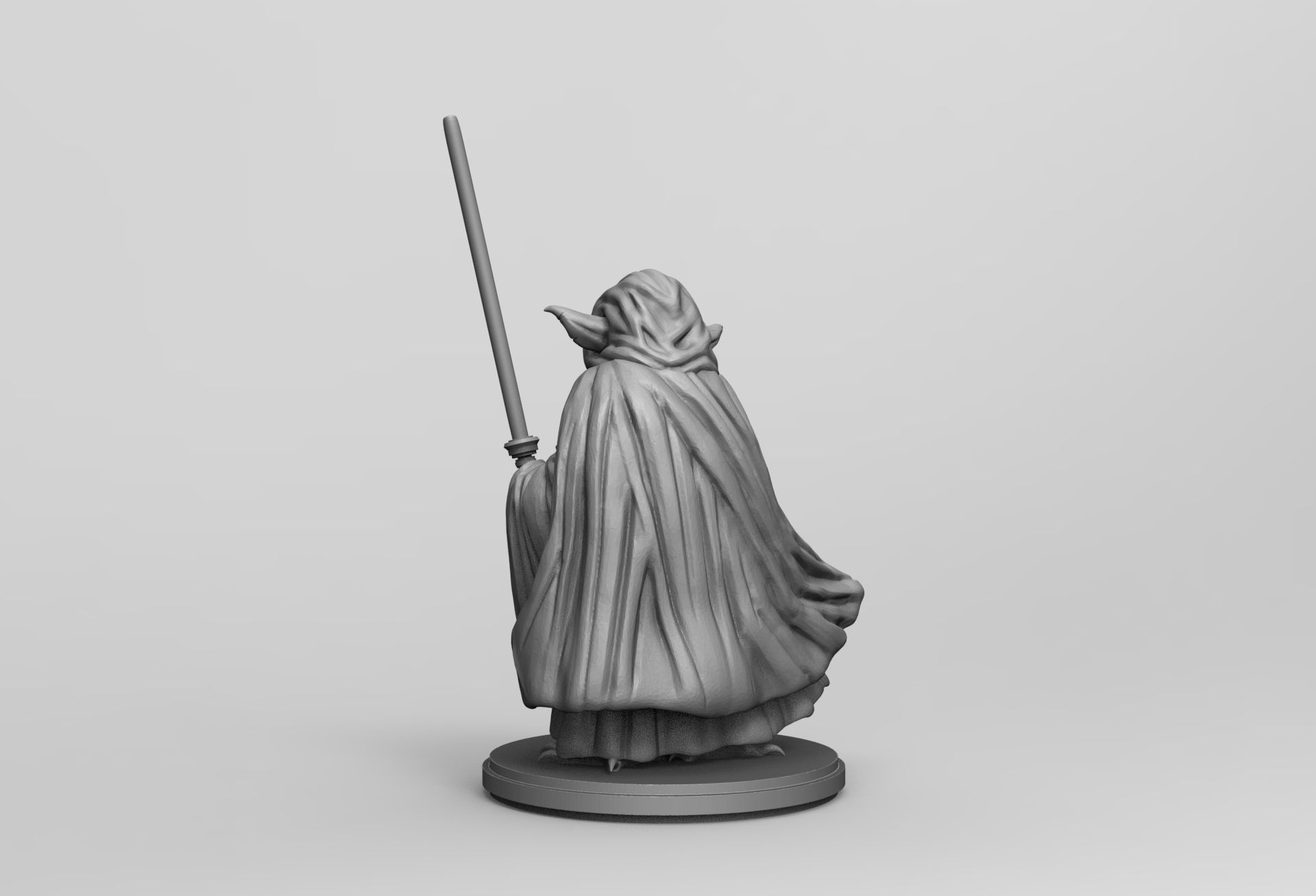 Star Wars Jedi Master Yoda 3D printing Stl Diorama Action Figure 3D print model_25