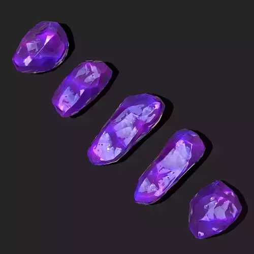 Medieval Style Purple Jewels