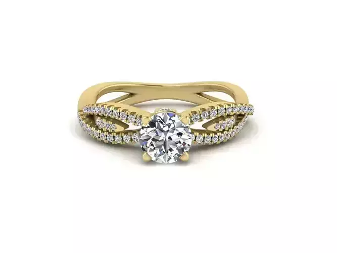 Diamond Jewelry Engagment Ring  3D print model