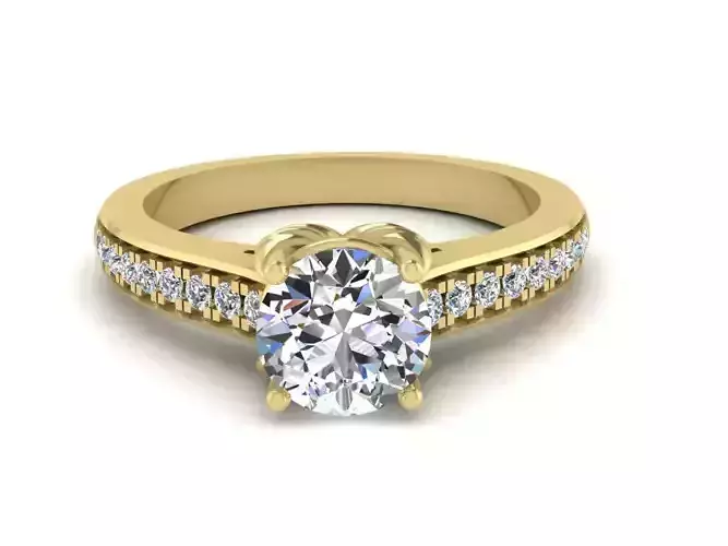Diamond Jewelry Engagment Ring  3D print model