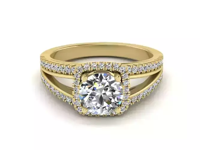 Diamond Jewelry Engagment Ring  3D print model
