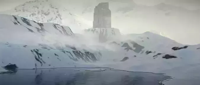 winter environment 3D model