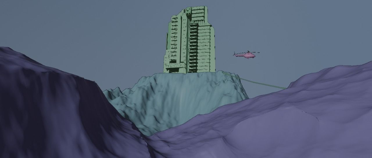 winter environment 3D model_3