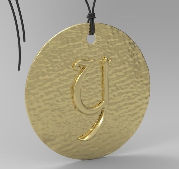 Alphabet Latin Y 3D print model_2