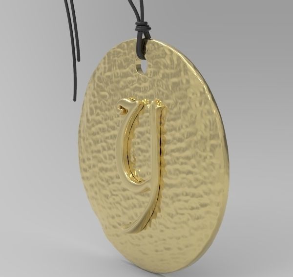 Alphabet Latin Y 3D print model_5