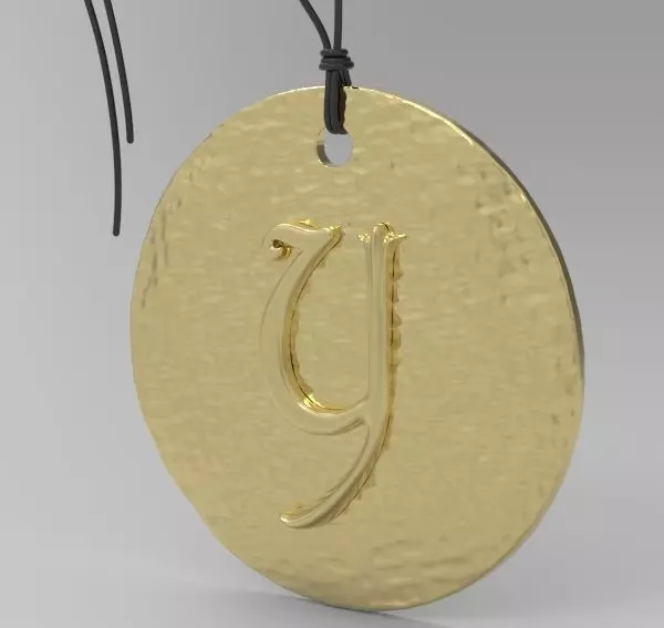 Alphabet Latin Y 3D print model_0