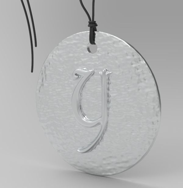 Alphabet Latin Y 3D print model_11