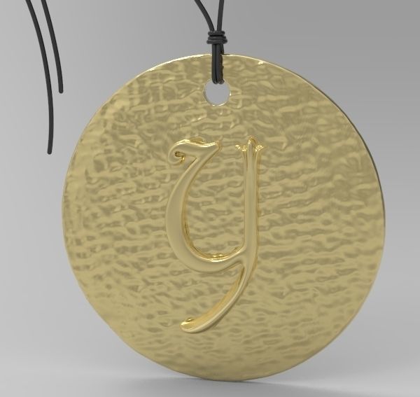 Alphabet Latin Y 3D print model_4