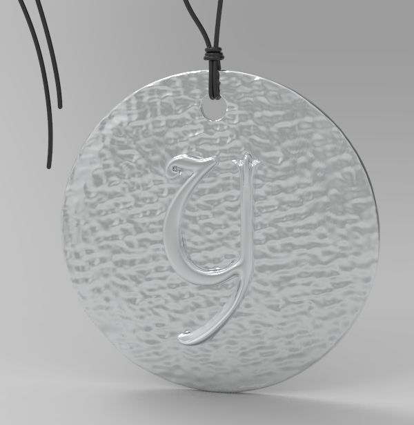 Alphabet Latin Y 3D print model_10