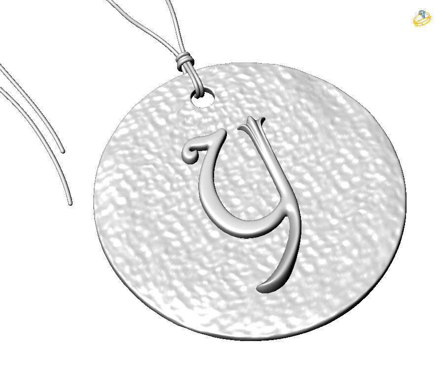 Alphabet Latin Y 3D print model_1