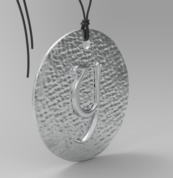 Alphabet Latin Y 3D print model_7