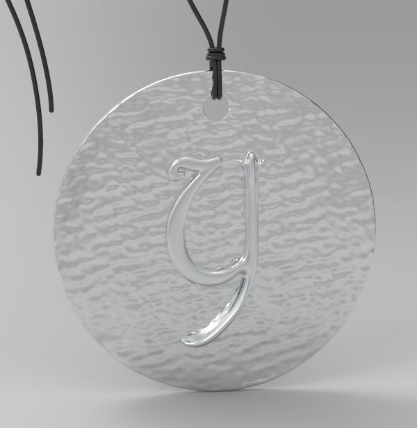 Alphabet Latin Y 3D print model_9