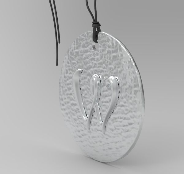 Alphabet Latin W 3D print model_13