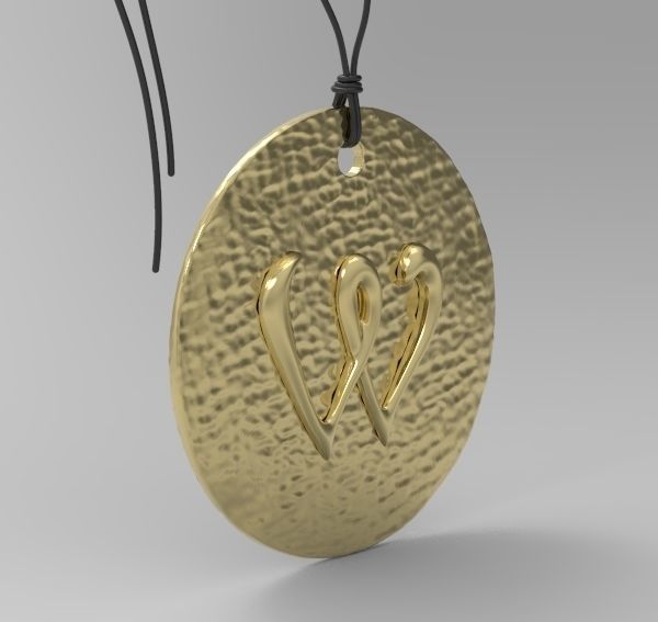 Alphabet Latin W 3D print model_2