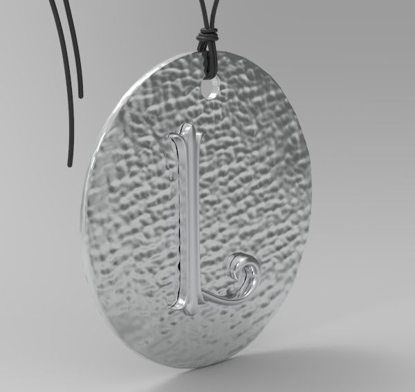 Alphabet Latin L 3D print model_2