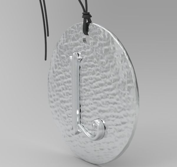 Alphabet Latin L 3D print model_11