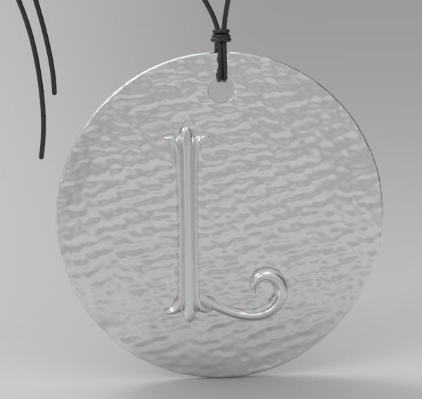 Alphabet Latin L 3D print model_6