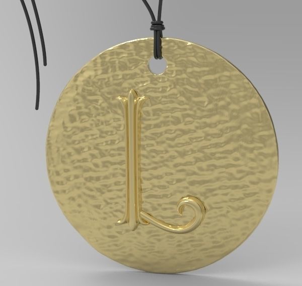 Alphabet Latin L 3D print model_8