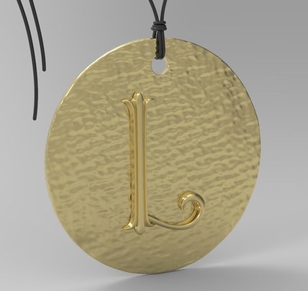 Alphabet Latin L 3D print model_5