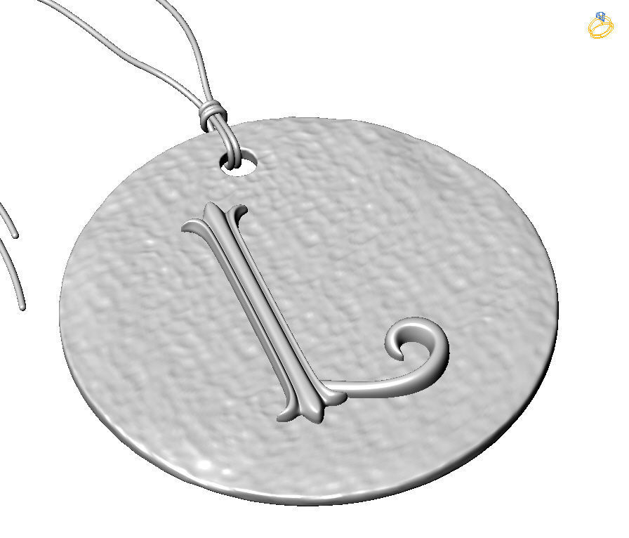 Alphabet Latin L 3D print model_1