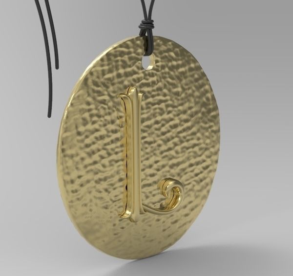 Alphabet Latin L 3D print model_3