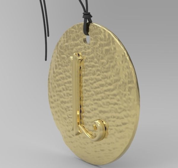 Alphabet Latin L 3D print model_12