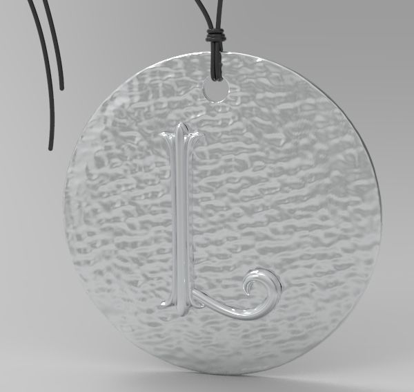 Alphabet Latin L 3D print model_7