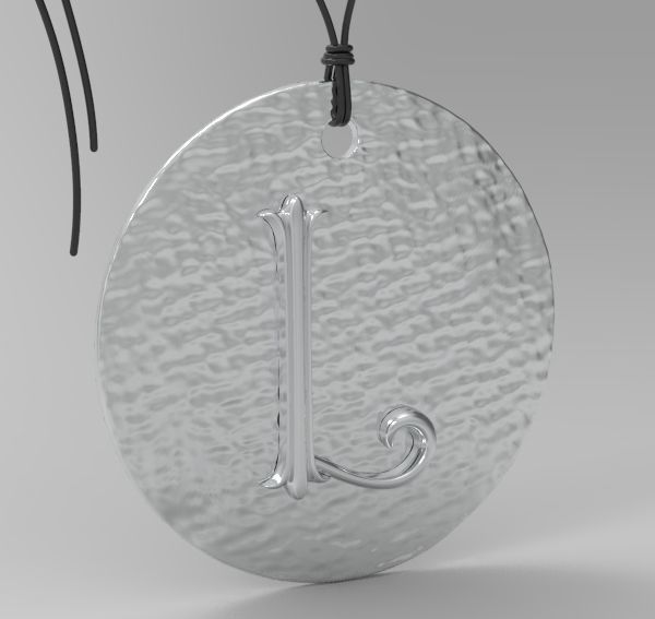 Alphabet Latin L 3D print model_4