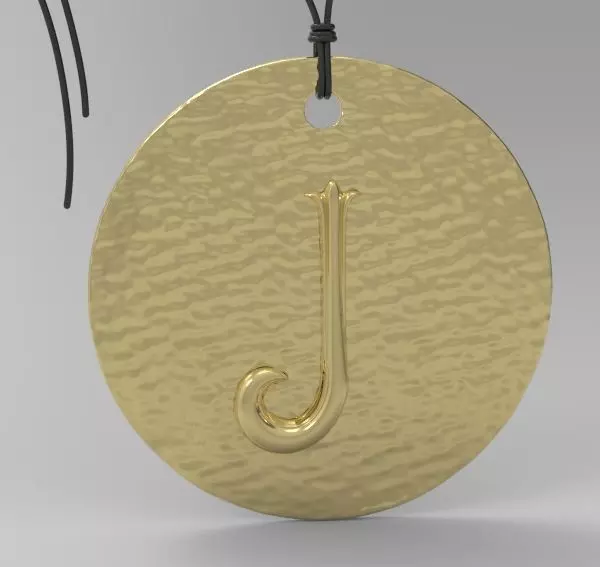 Alphabet Latin J 3D print model_0