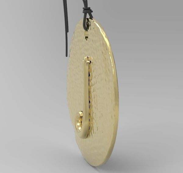 Alphabet Latin J 3D print model_15