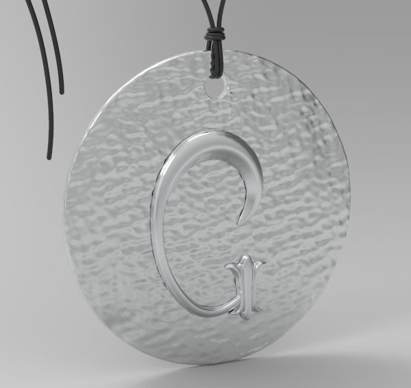 Alphabet Latin G 3D print model_4