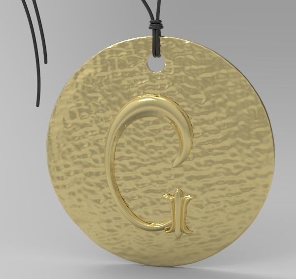 Alphabet Latin G 3D print model_9