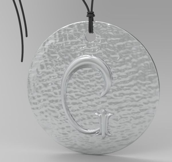 Alphabet Latin G 3D print model_8