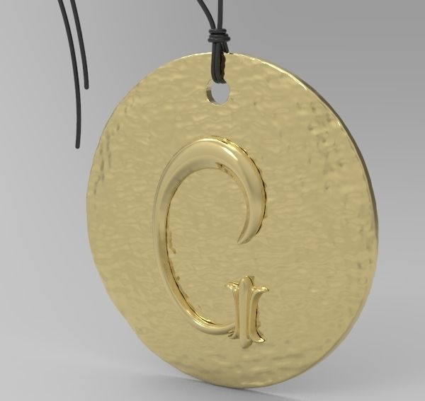 Alphabet Latin G 3D print model_11