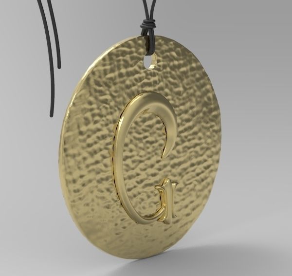 Alphabet Latin G 3D print model_3