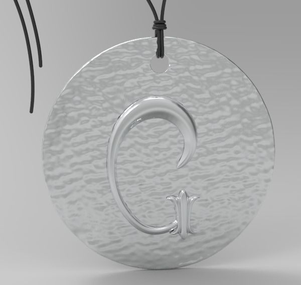 Alphabet Latin G 3D print model_7