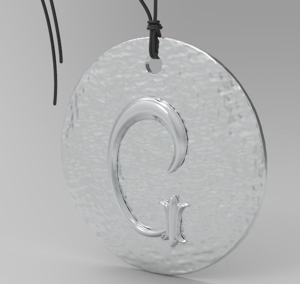 Alphabet Latin G 3D print model_10