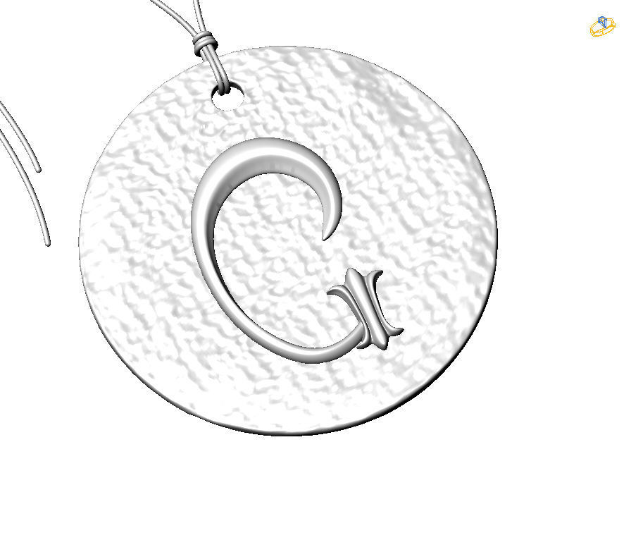 Alphabet Latin G 3D print model_1