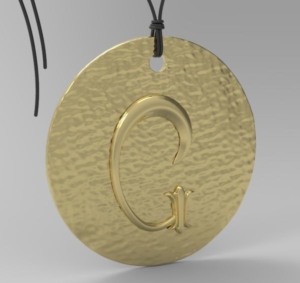 Alphabet Latin G 3D print model_5