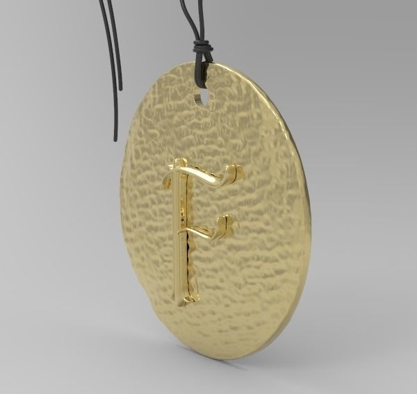 Alphabet Latin F 3D print model_13