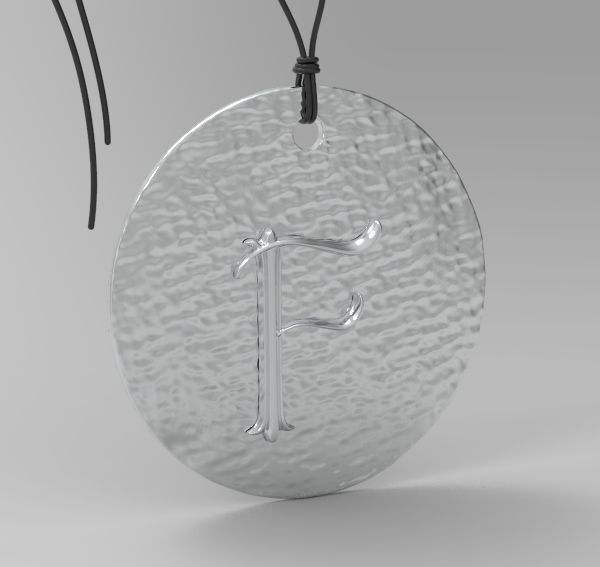 Alphabet Latin F 3D print model_5