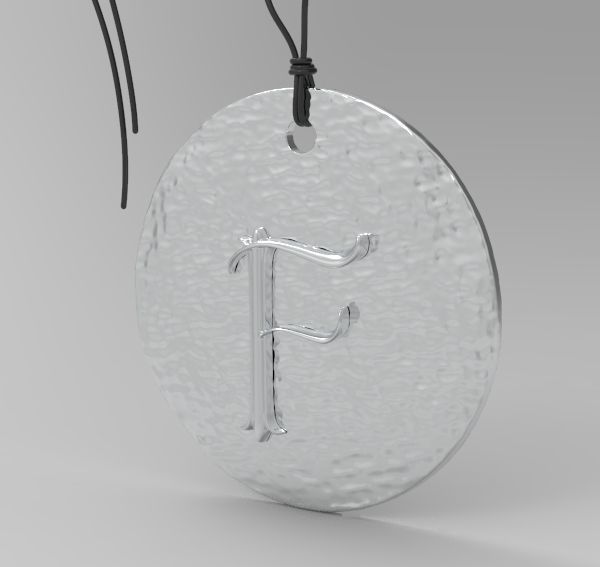 Alphabet Latin F 3D print model_10