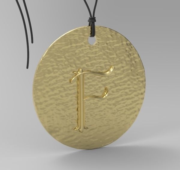 Alphabet Latin F 3D print model_6