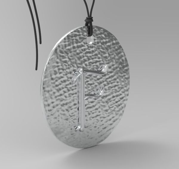 Alphabet Latin F 3D print model_3