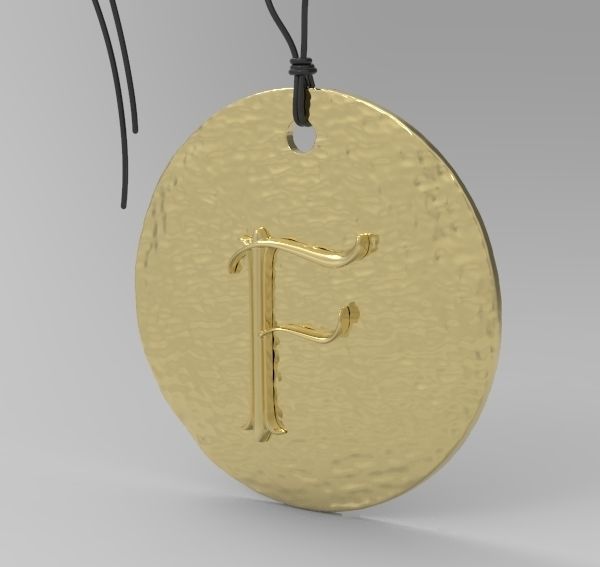 Alphabet Latin F 3D print model_11