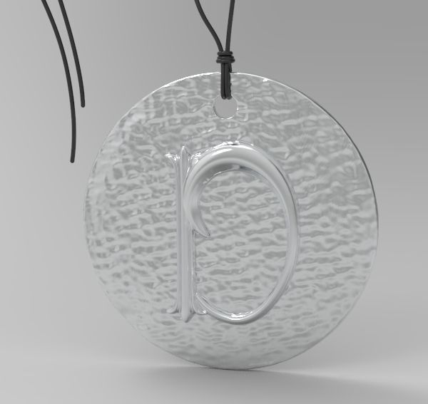 Alphabet Latin D 3D print model_9