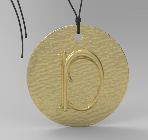 Alphabet Latin D 3D print model_8