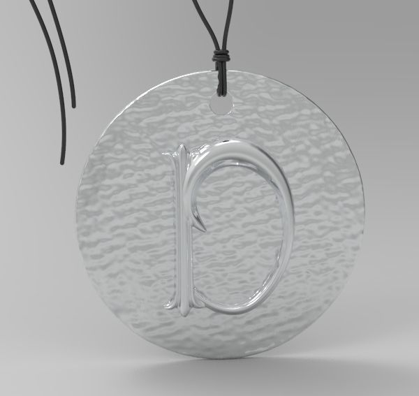 Alphabet Latin D 3D print model_7