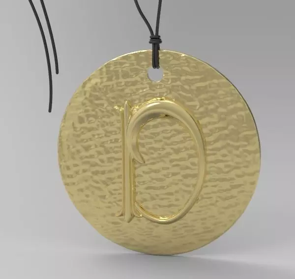 Alphabet Latin D 3D print model_0