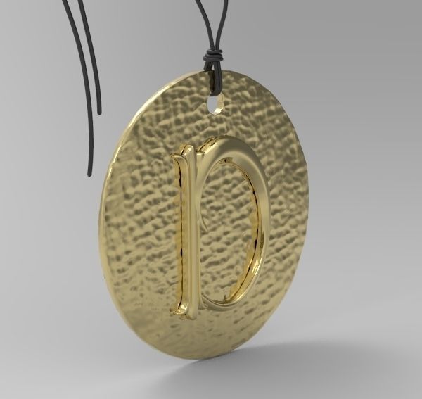 Alphabet Latin D 3D print model_3